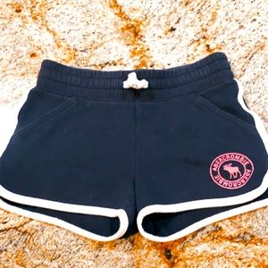 girls dark navy Abercrombie shorts